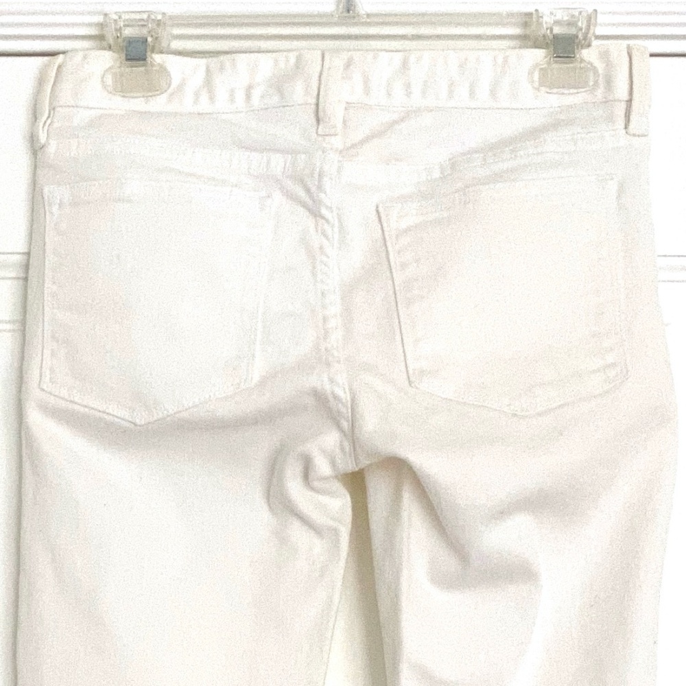 J Crew Grosgrain Striped Hem Skinny Jeans - 26 - Picture 6 of 8